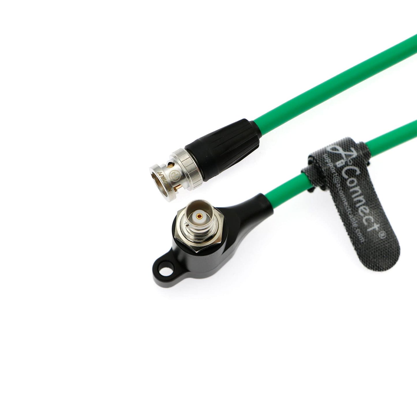 SDI-Protector-Cable for RED-Komodo Galvanic-Isolators BNC Male to Right-Angle BNC Female Power Cord 8inch Black