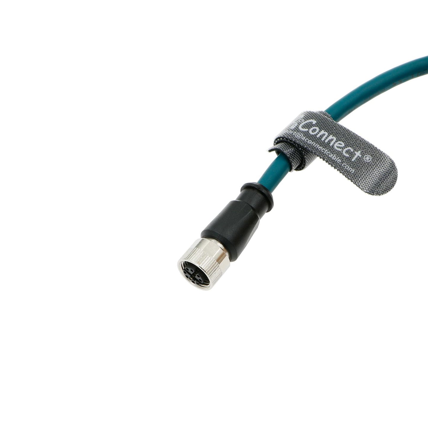 M12 8 Pin X-Code Male to M12 X-Code Female Sensor Connector High Flexible Waterproof Industrial Cable for Cognex Industrial Cameras Automation Device Network 1M