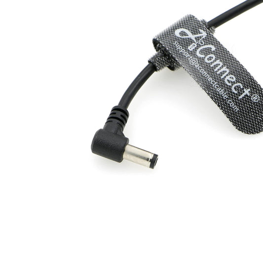 12V PD Power Cable USB C Type C to DC 5.5x2.5mm Male Right Angle Coiled Cable with Power Indicator for KiPRO LCD Monitors Blackmagic BMCC Camera Video Assist Monitor