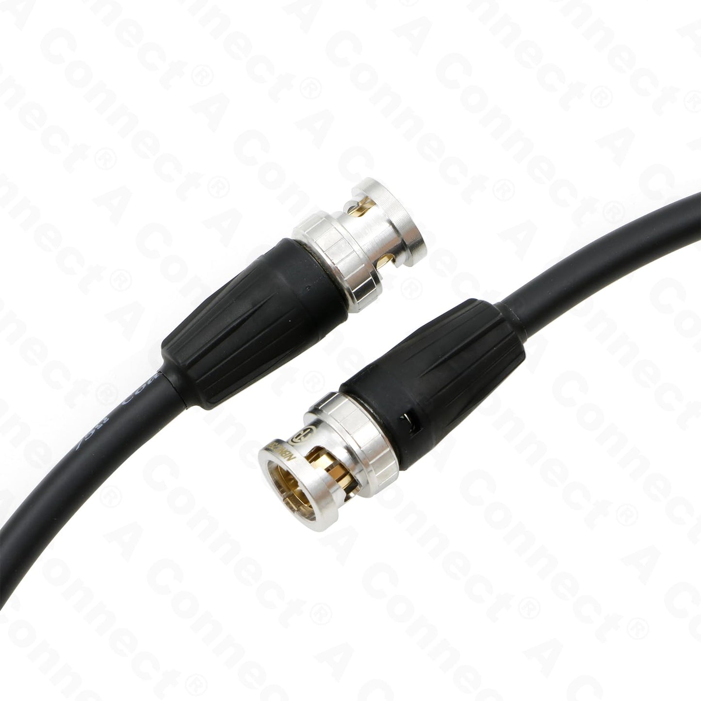 12G HD BNC SDI BNC Cable Orignial Neutrik BNC Male to Male 75 Ohm Coaxial Cable for 4K Video Camera (Black 1M)