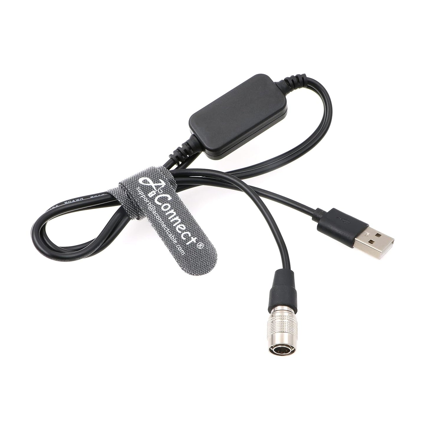 Hirose-USB-Cable-Zoom-Zaxcom-Sound Devices-Boost DC 12V USB to Hirose 4 Pin Power Cable for Sound Devices 688 633| Zoom F4 F8| Zaxcom 50CM
