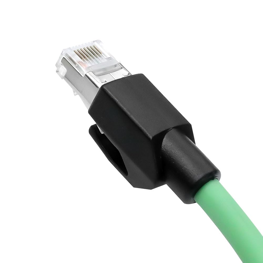M8 A-Code 4 Pin Male to RJ45 Ethernet Cable Cat6a High-Flex Shielded for Beckhoff ZK1090-3191 Industrial Automation EtherCAT Fieldbus 3.3ft/1m