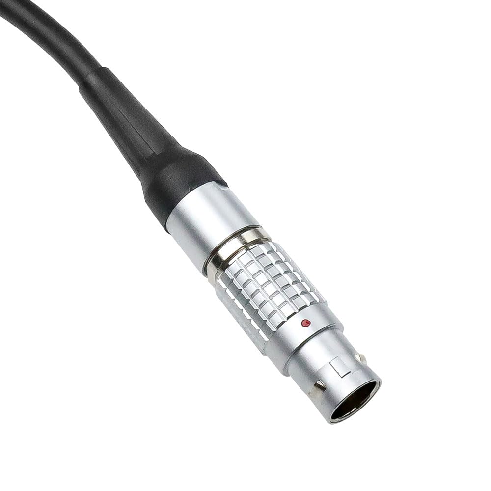 Preston Digital Micro Force DMF Zoom Control Cable, Rotatable Right Angle 14 Pin to HU3 Hand Unit 6 Pin Cable for Cinema Camera Lens Motorized Zoom Control, Compatible with MDR 3 & 4, 1M/3.2ft