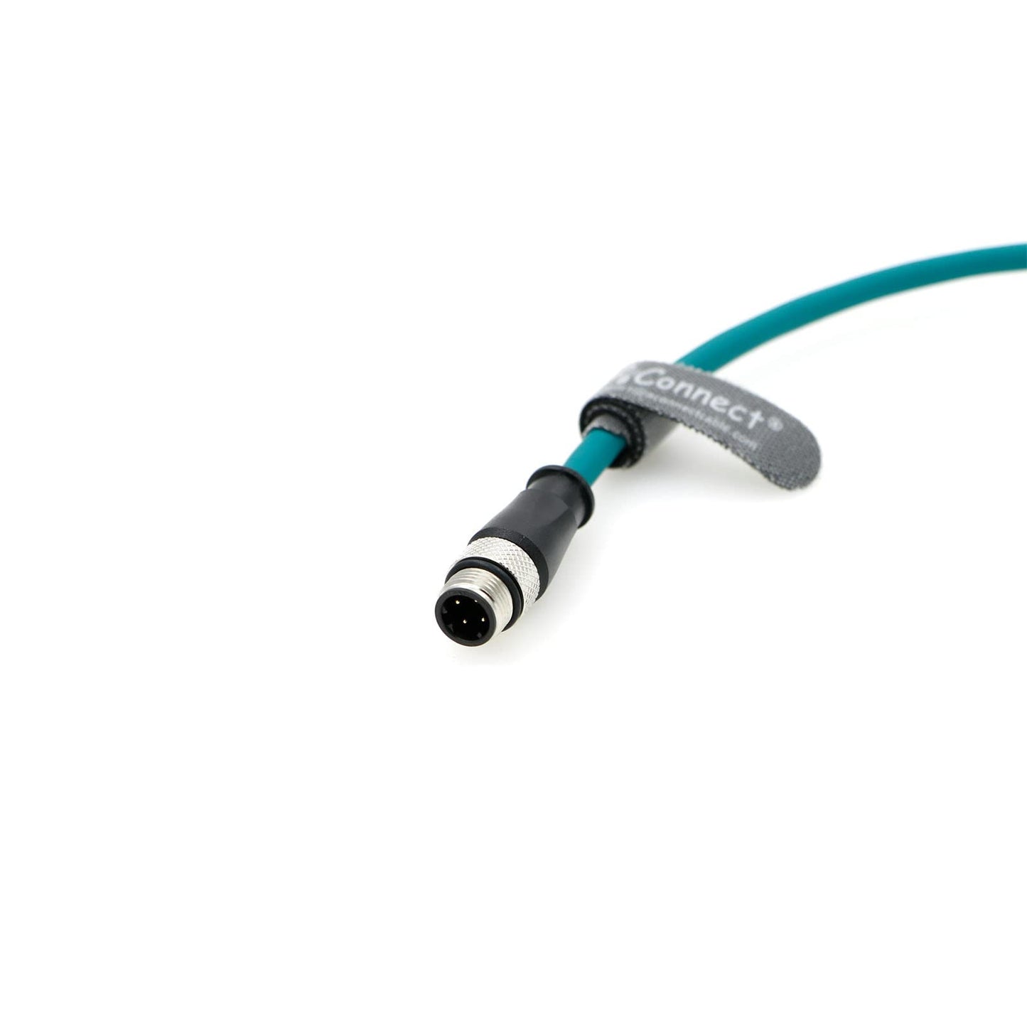 M12 4 Pin Male to RJ45 Male D-Code Cable Cat5e Waterproof High Flexible Ethernet Shielded Cable Industrial Field-wireable Machinery Sensor Camera 1M/3.28Ft