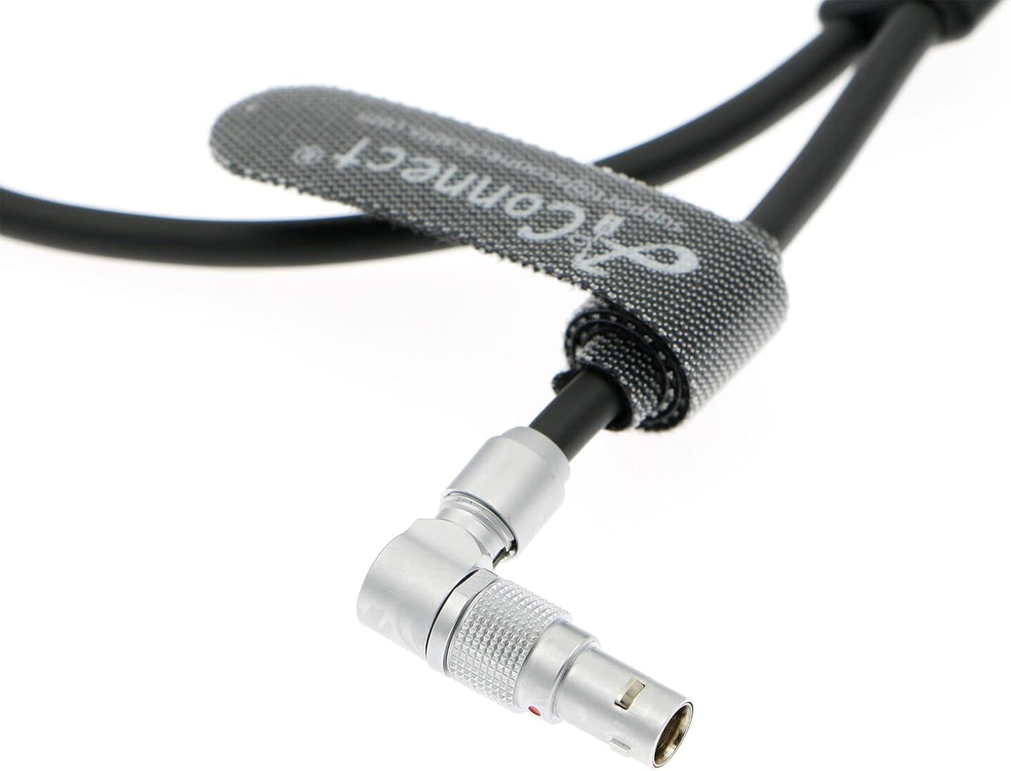 Red-Komodo Power Cable Rotatable 2 Pin Male to Adjustable Right Angle 2 Pin Male-2 Pin Female Splitter Power Cord for Teradek SmallHD Monitor