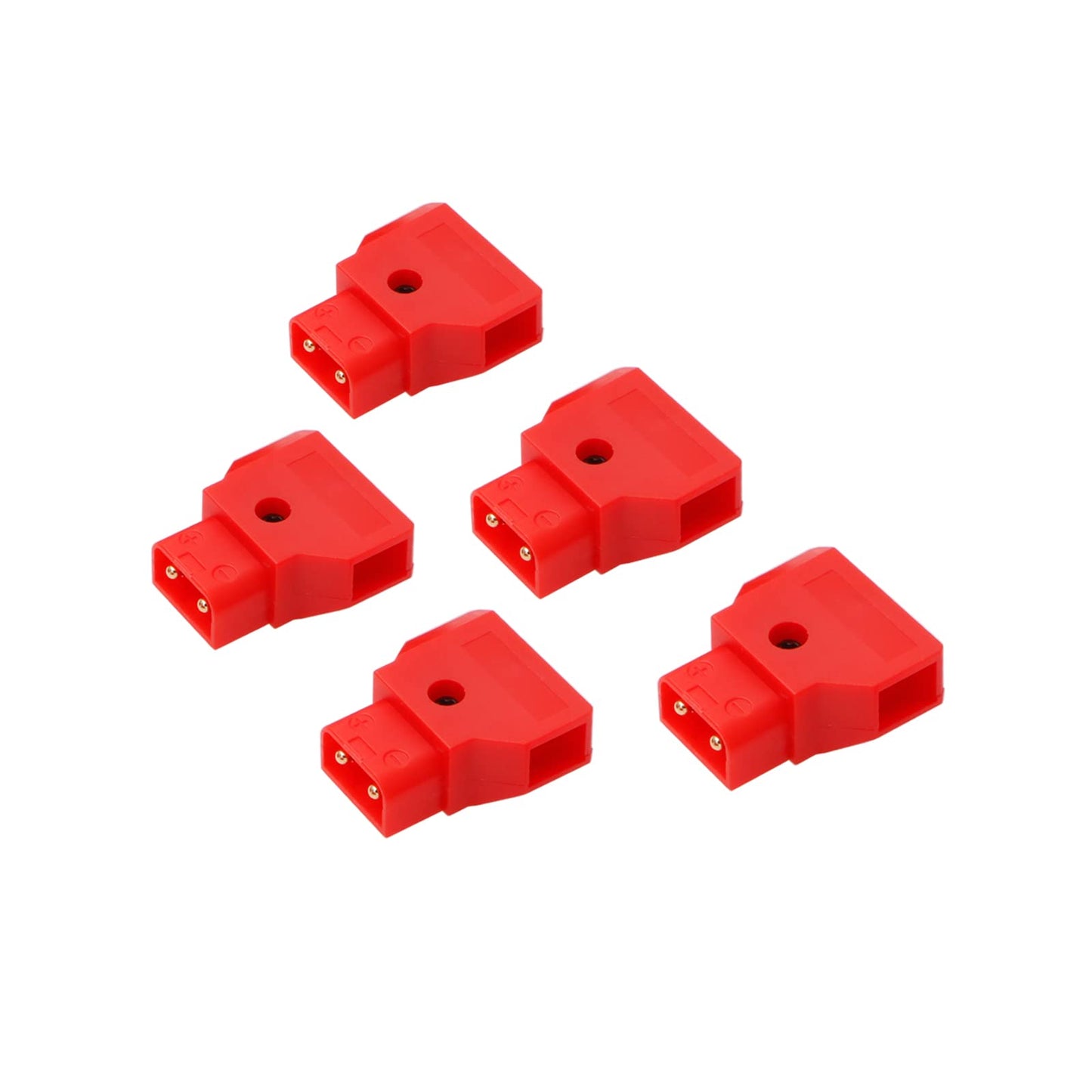 Dtap-Male-Connector-DIY Jack Plug for Photography V-Mount Gold Mount Battery 5pcs Red