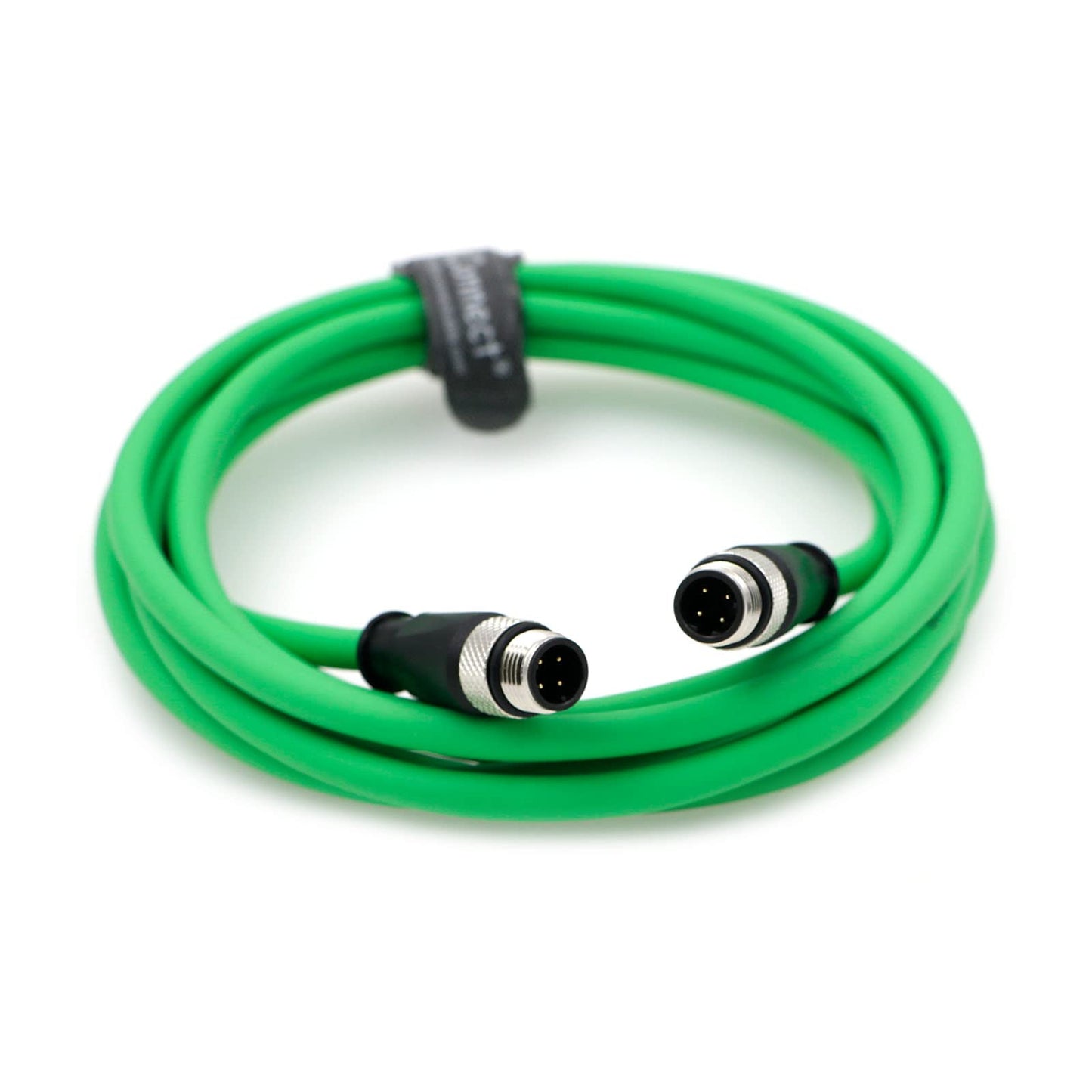 1m/3.3ft M12 D-Code 4-Pin Male to Male Ethernet Cable - Cat6a High-Flex for Keyence/Baumer/Sick Cameras | Industrial Automation | EtherCAT/PROFINET