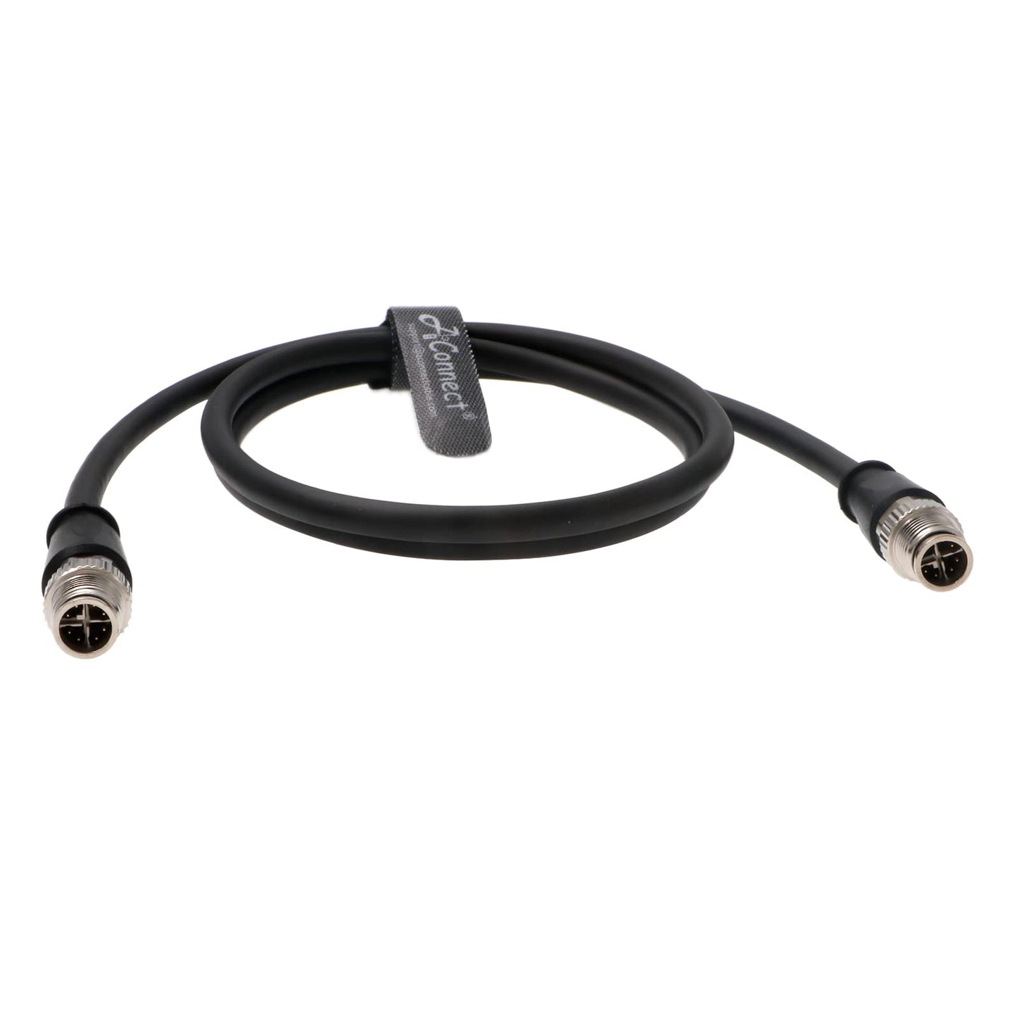 M12-X-Code Ethernet-Cable for Cognex Industrial Camera M12 8 Pin Male X-Code to 8 Pin Male X-Code Shielded Industrial Cord Waterproof Anti-UV 1M