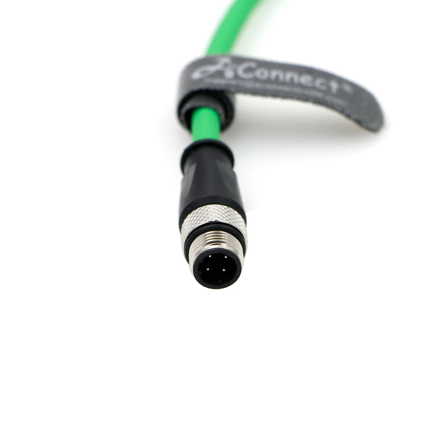 M12-D-Code Ethernet-Cable for Industrial Camera M12 4 Pin Male D-Code to 4 Pin Male D-Code Shielded Cat5e Ethernet Cord Waterproof 5M/16.4Ft
