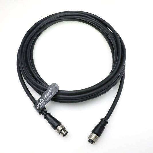 M12 A Code 17 Pin Male to Female Aviation Sensor Connector Industrial Cable for Cognex in-Sight 3D-L4000, Banner ABR 3000 7000, Machine Vision System Sensor Actuator Scanner Reader Camera 1M