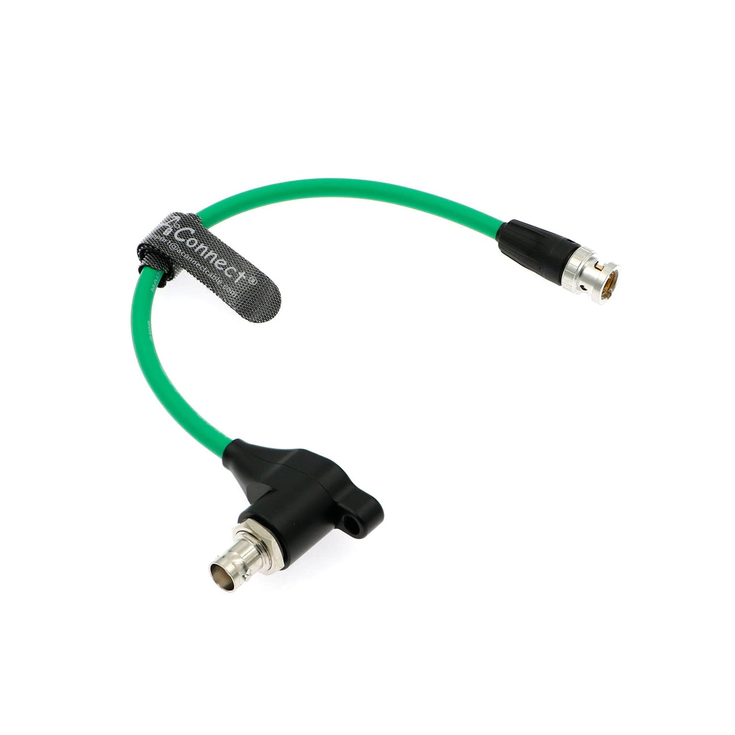 SDI-Protector-Cable for RED-Komodo Galvanic-Isolators BNC Male to Right-Angle BNC Female Power Cord 8inch Black