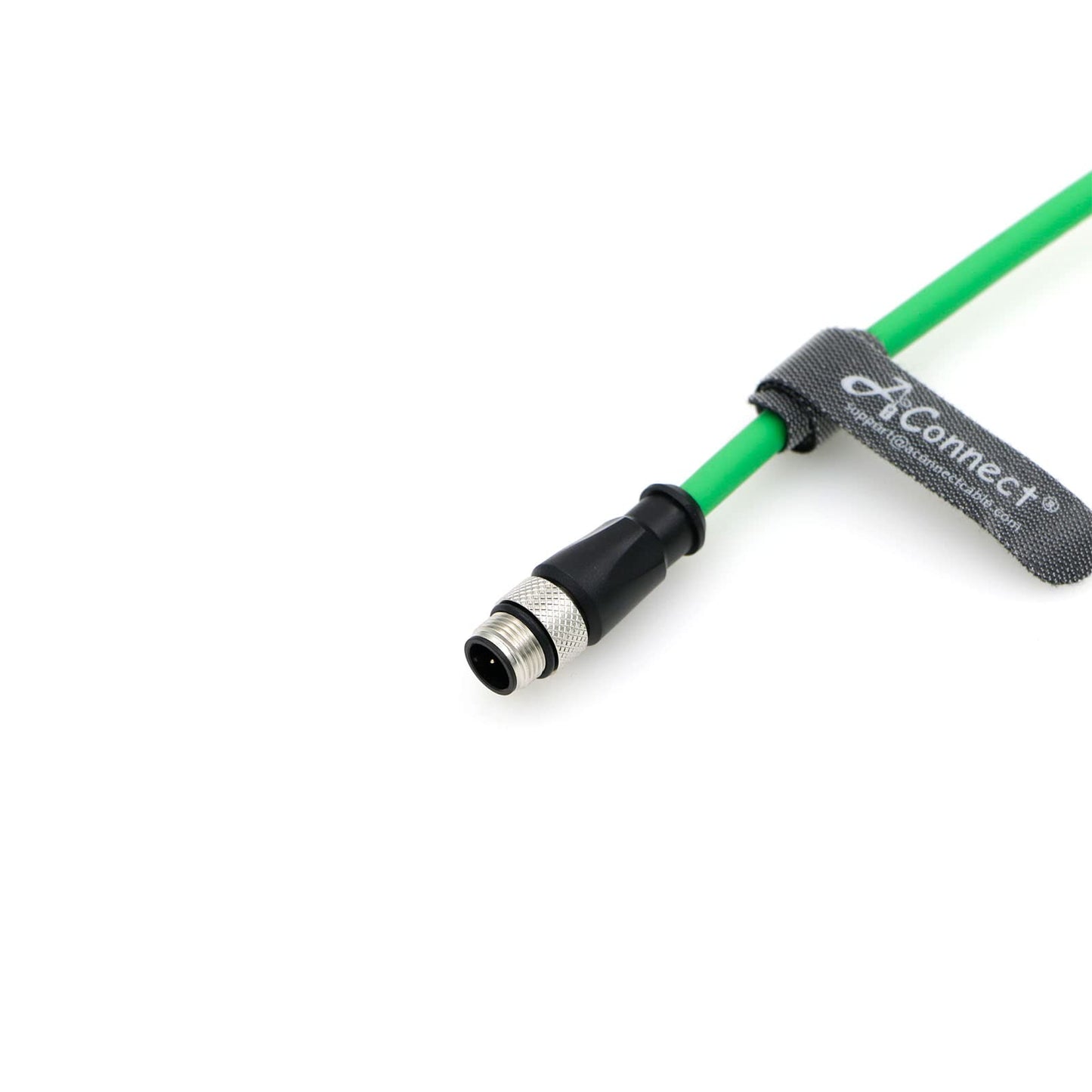 1m/3.3ft M12 D-Code 4-Pin Male to Male Ethernet Cable - Cat6a High-Flex for Keyence/Baumer/Sick Cameras | Industrial Automation | EtherCAT/PROFINET