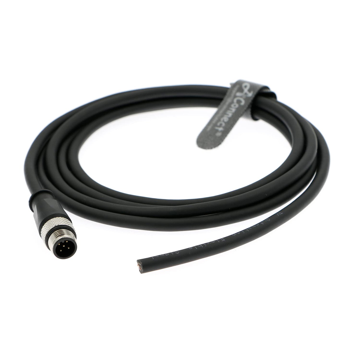 M12 A Code 5 Pin Male Straight Connector Aviation Socket Electrical Cable for Industrial Camera 1M/3.28Ft