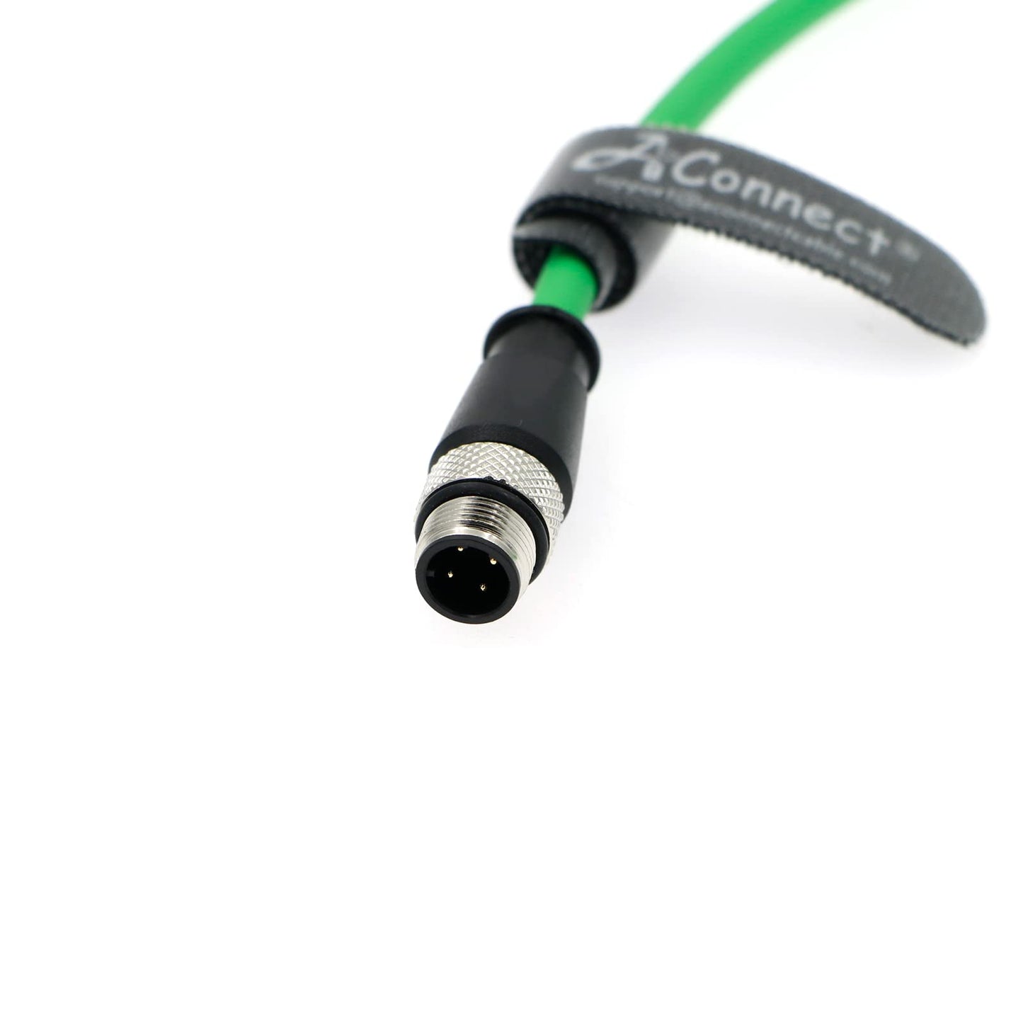 M12-D-Code Ethernet-Cable for Industrial Camera M12 4 Pin Male D-Code to 4 Pin Male D-Code Shielded Cat5e Ethernet Cord Waterproof 5M/16.4Ft