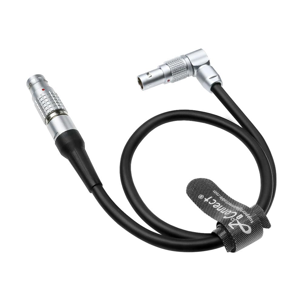 Preston Digital Micro Force DMF Zoom Control Cable, Rotatable Right Angle 14 Pin to HU3 Hand Unit 6 Pin Cable for Cinema Camera Lens Motorized Zoom Control, Compatible with MDR 3 & 4, 1M/3.2ft