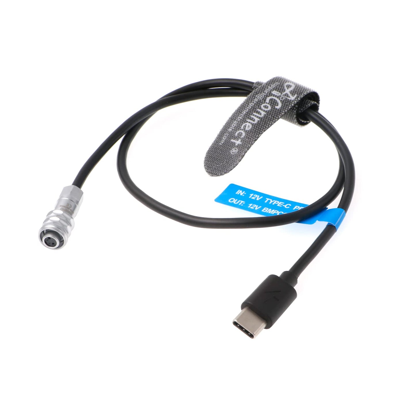 BMPCC-4K-6K 2 Pin Female to Type-C PD-Power-Bank Power-Cable for Blackmagic-Pocket-Cinema-Camera Flexible 20in