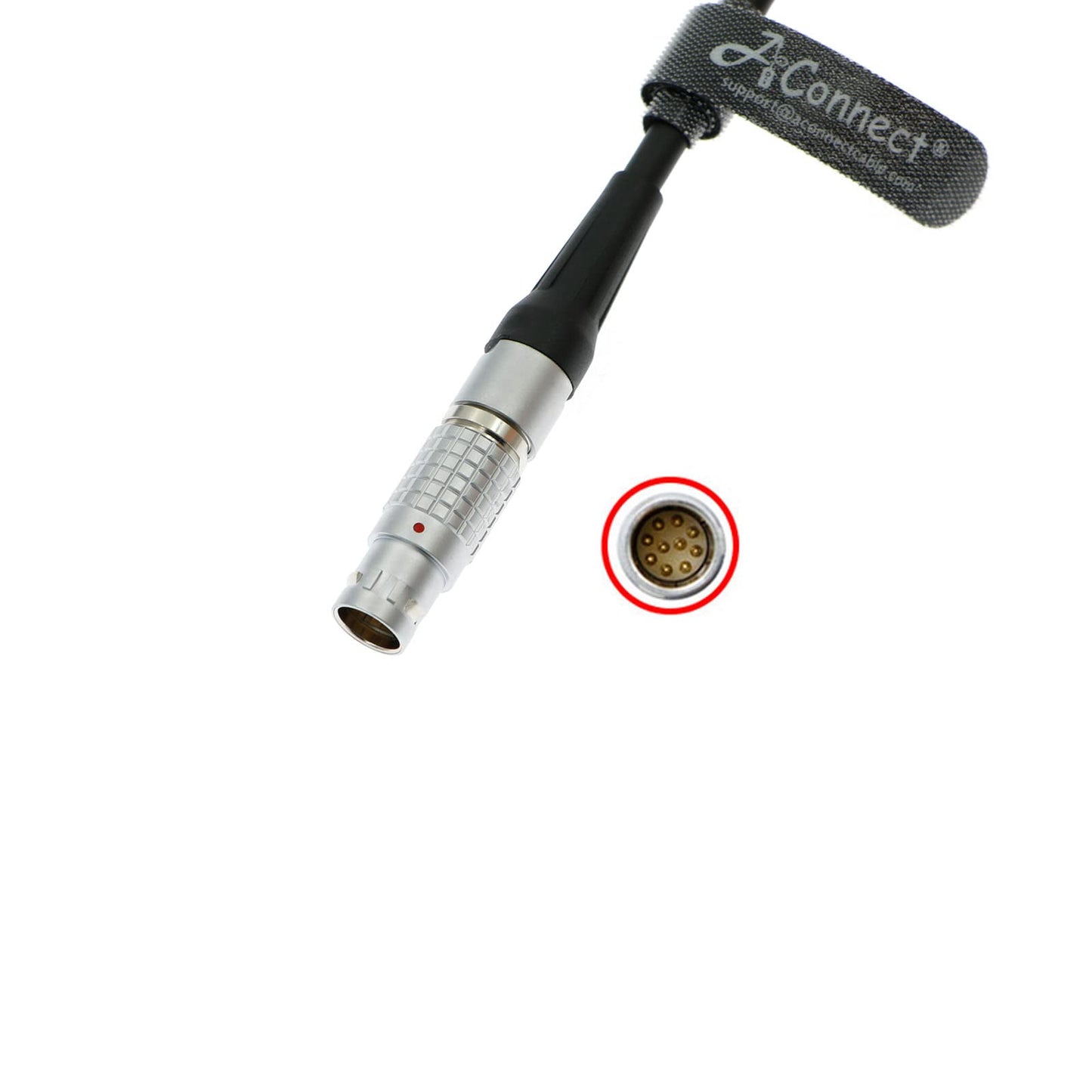 Straight 2B 10Pin Male to Right Angle 2B 8Pin Female Power Cable for Ronin 2 to ARRI Alexa 35| Amira Alexa Mini| Alexa Mini LF, 24V 1.2M