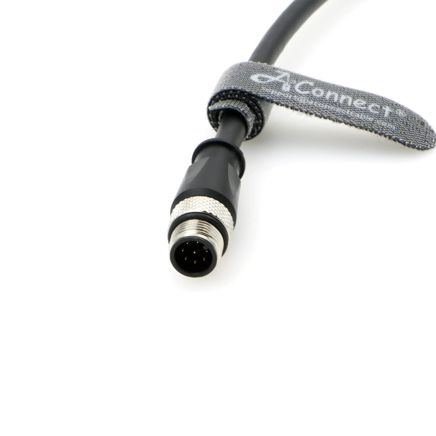 M12 8 Pin A-Code Male to 8 Pin A-Code Male High Flexible Industrial Ethernet Shielded Waterproof Cable for Industrial Camera 1M