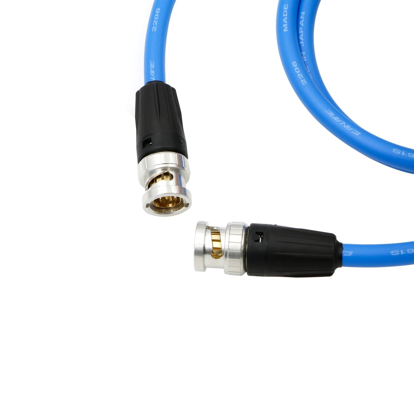 12G HD BNC SDI BNC Cable Orignial Neutrik BNC Male to Male 75 Ohm Coaxial Cable for 4K Video Camera (Black 1M)