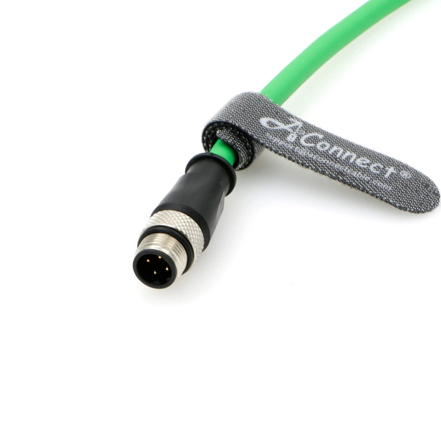 M12-D-Code Ethernet-Cable for Industrial Camera M12 4 Pin Male D-Code to 4 Pin Male D-Code Shielded Cat5e Ethernet Cord Waterproof 5M/16.4Ft