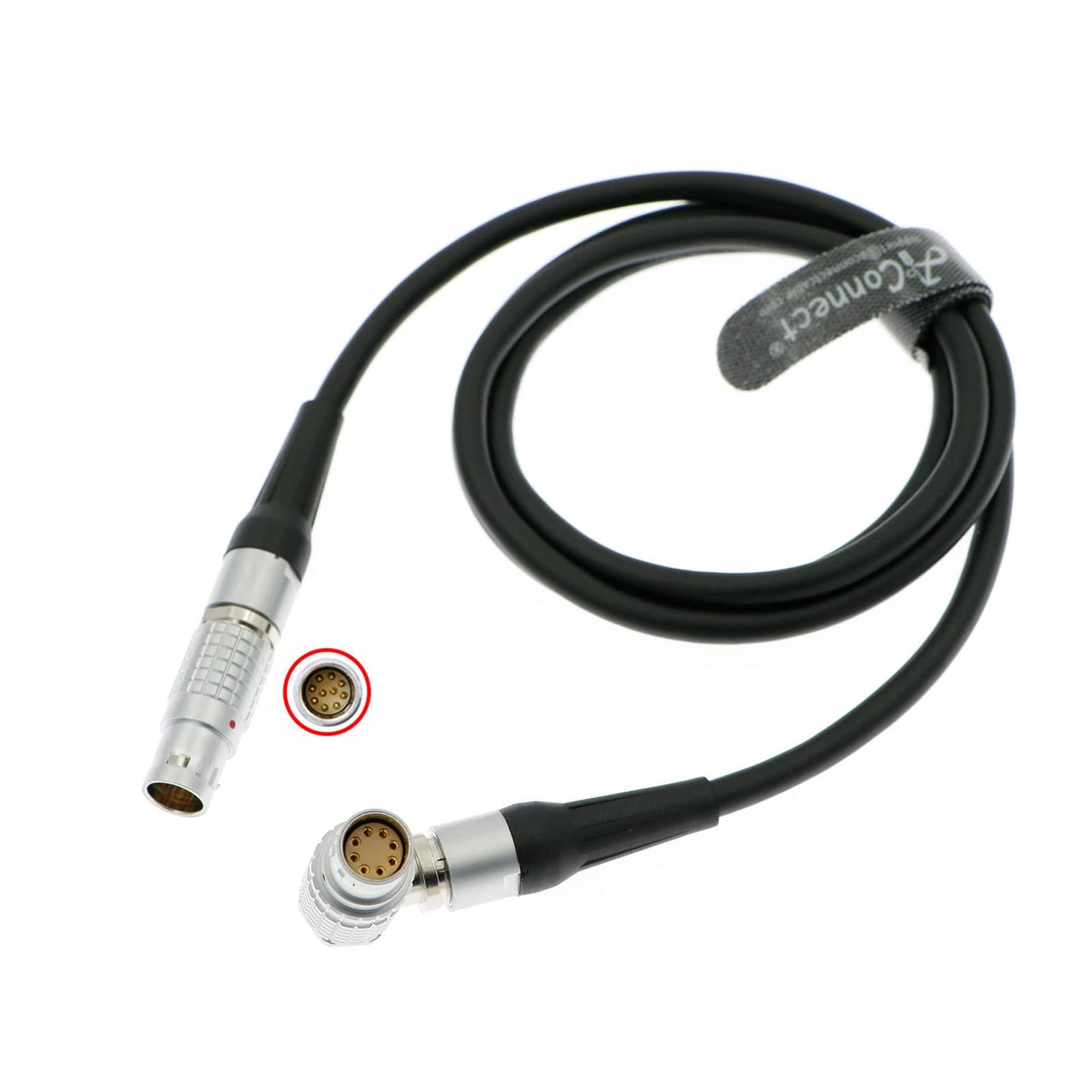 Straight 2B 10Pin Male to Right Angle 2B 8Pin Female Power Cable for Ronin 2 to ARRI Alexa 35| Amira Alexa Mini| Alexa Mini LF, 24V 1.2M