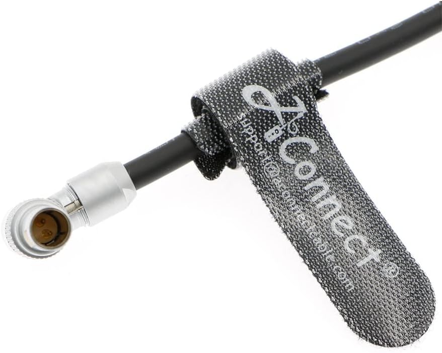 Red-Komodo Power Cable Rotatable 2 Pin Male to Adjustable Right Angle 2 Pin Male-2 Pin Female Splitter Power Cord for Teradek SmallHD Monitor