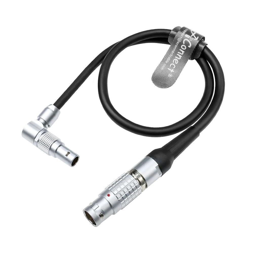 Preston Digital Micro Force DMF Zoom Control Cable, Rotatable Right Angle 14 Pin to HU3 Hand Unit 6 Pin Cable for Cinema Camera Lens Motorized Zoom Control, Compatible with MDR 3 & 4, 1M/3.2ft