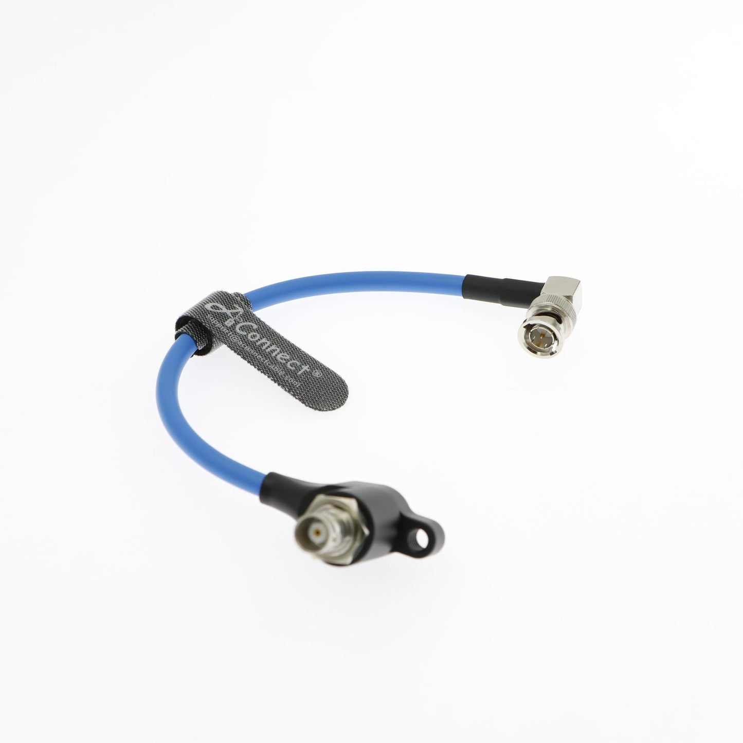SDI-Protector-Cable for RED-Komodo Galvanic-Isolators BNC Male to Right-Angle BNC Female Power Cord 8inch Black