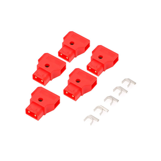 Dtap-Male-Connector-DIY Jack Plug for Photography V-Mount Gold Mount Battery 5pcs Red