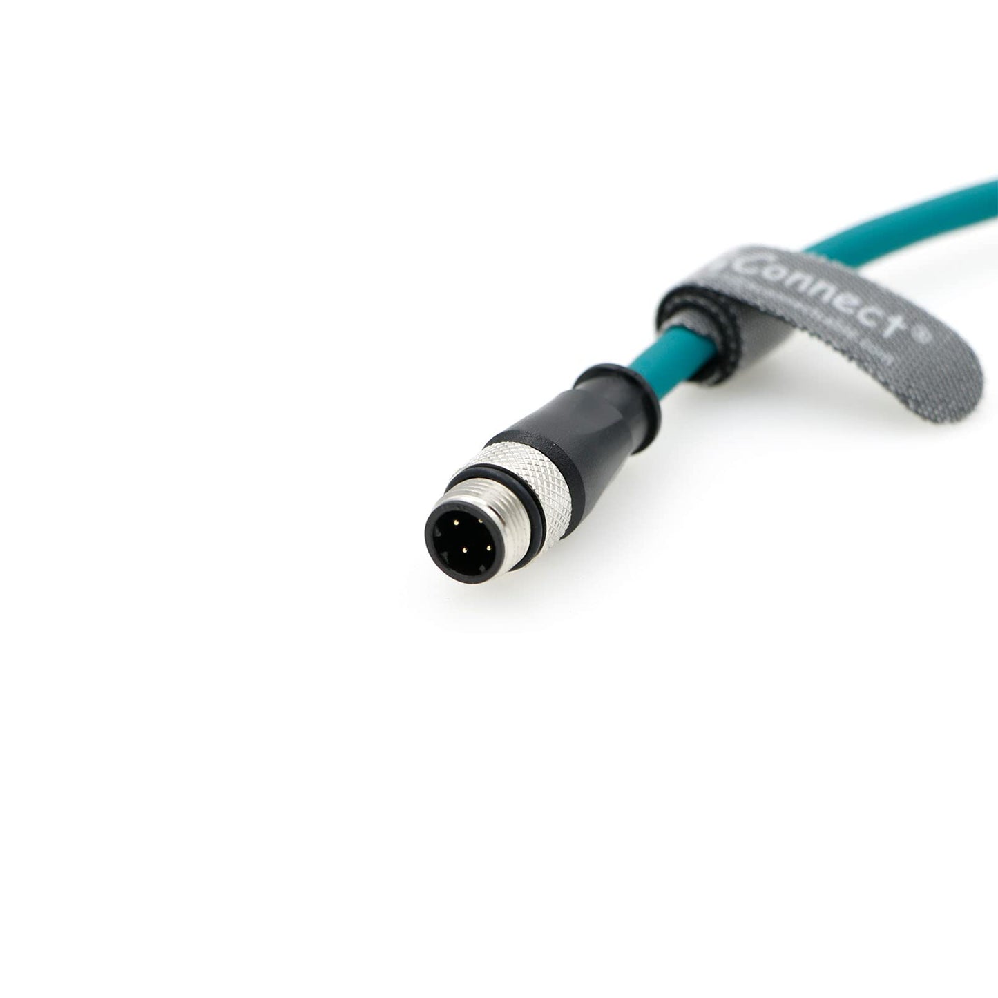 M12 4 Pin Male to RJ45 Male D-Code Cable Cat5e Waterproof High Flexible Ethernet Shielded Cable Industrial Field-wireable Machinery Sensor Camera 1M/3.28Ft