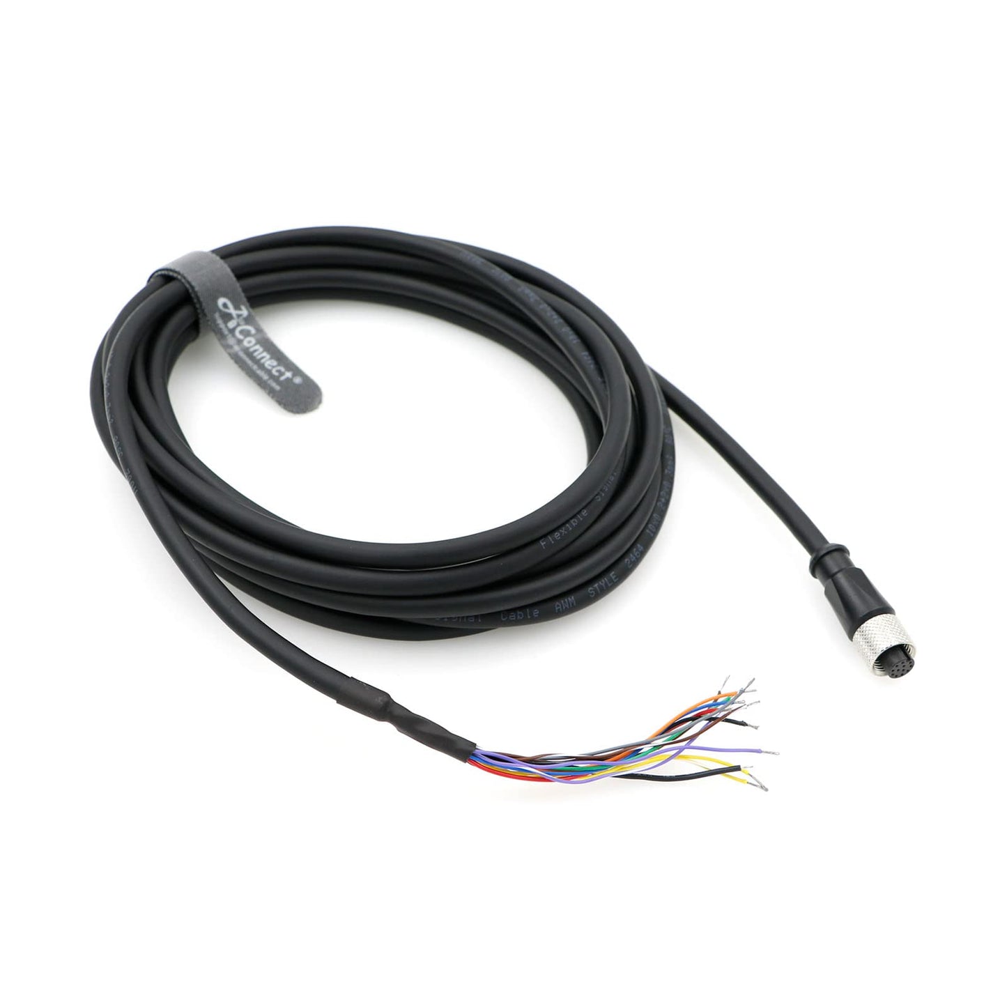 Cognex Vision Camera M12 A-Code 12 Pin Female to Flying Lead Power Cable for Cognex in-Sight 7000 2000 8000 1M