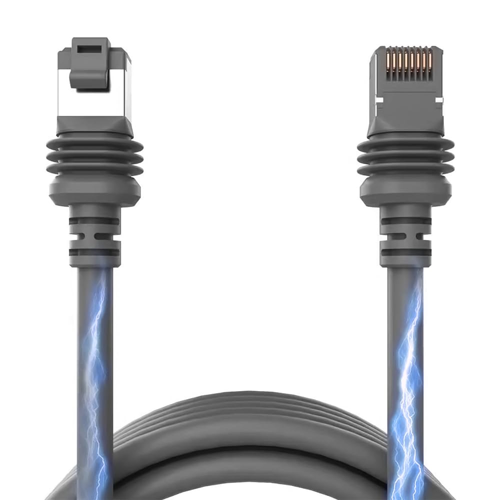 Starlink Gen 3 Replacement Cable, 26AWG Wire Rectangular Extension Starlink V3 Ethernet Cable,10M/33FT High-Speed Ethernet Extension, Waterproof, Compatible with Starlink V3, Gray
