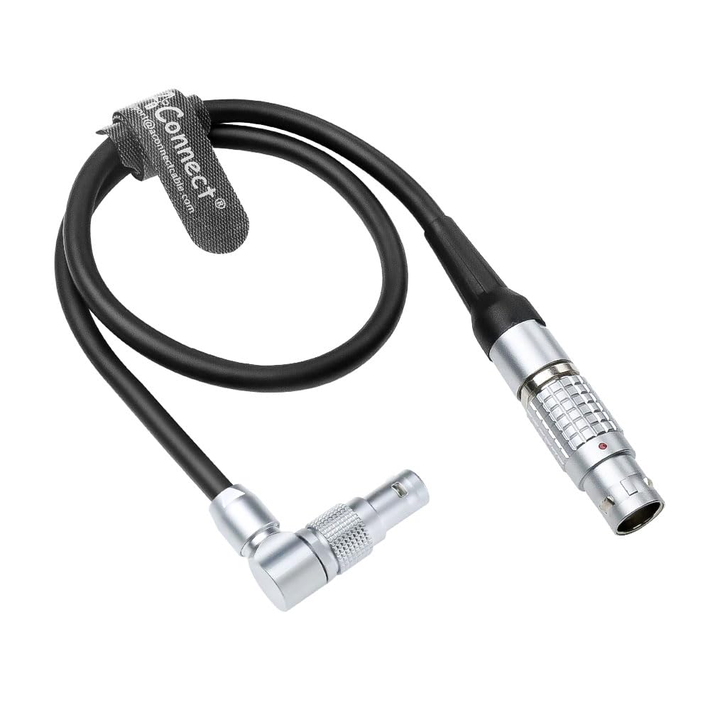 Preston Digital Micro Force DMF Zoom Control Cable, Rotatable Right Angle 14 Pin to HU3 Hand Unit 6 Pin Cable for Cinema Camera Lens Motorized Zoom Control, Compatible with MDR 3 & 4, 1M/3.2ft