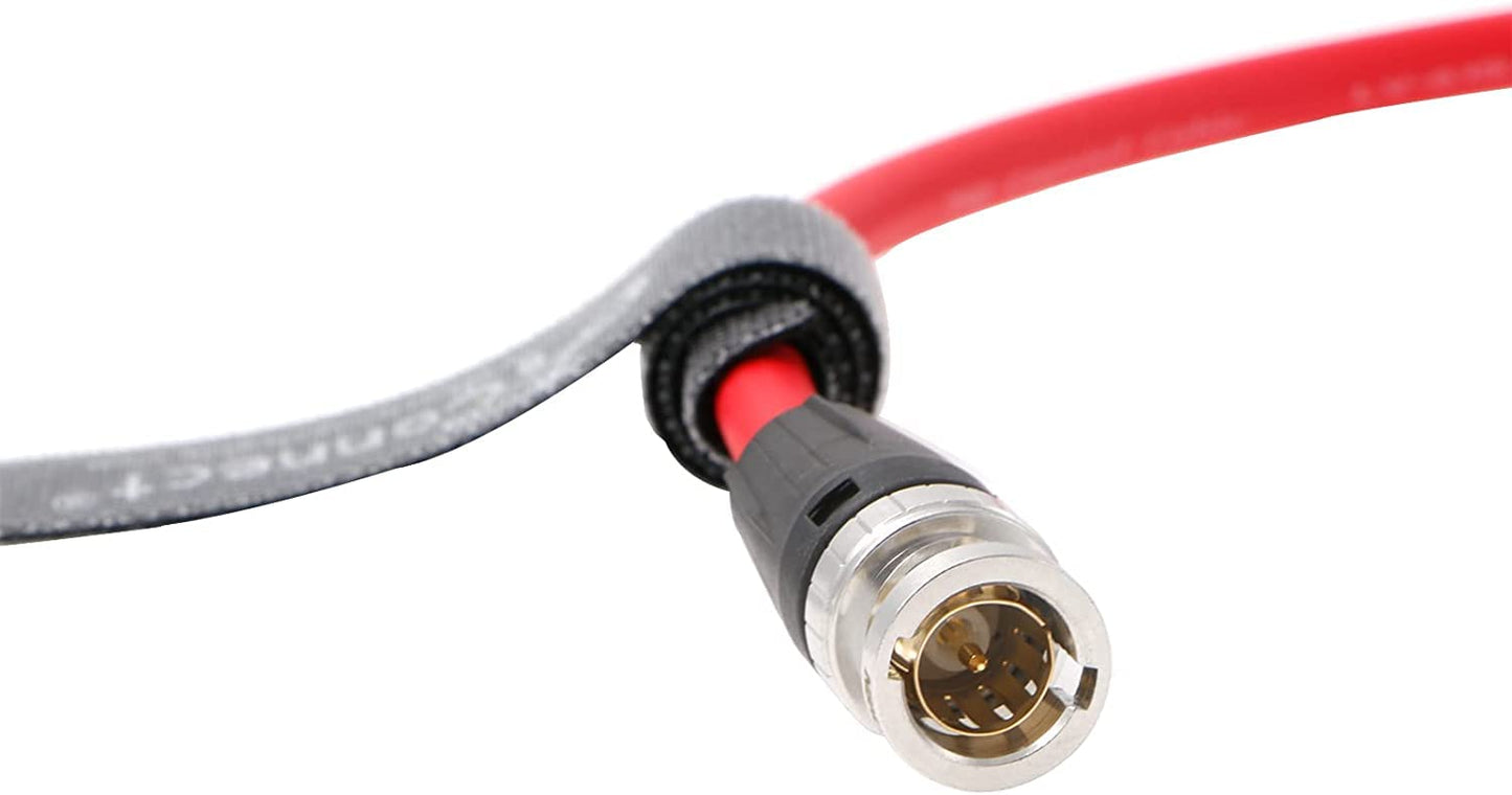 SDI-Protector-Cable for RED-Komodo Galvanic-Isolators BNC Male to Right-Angle BNC Female Power Cord 8inch Black