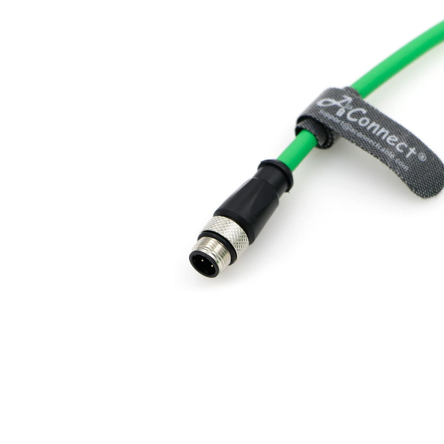 M12-D-Code Ethernet-Cable for Industrial Camera M12 4 Pin Male D-Code to 4 Pin Male D-Code Shielded Cat5e Ethernet Cord Waterproof 5M/16.4Ft