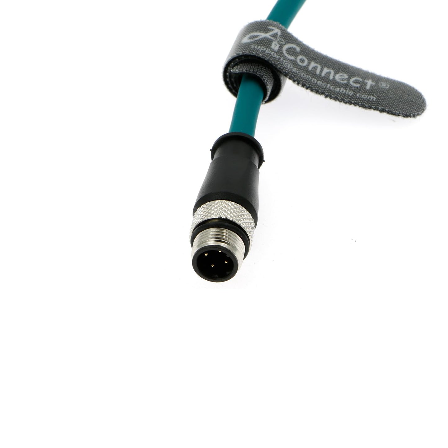 M12 D-Code 4 Pin Male to 4 Pin Male High Flexible Shielded Ethernet Waterproof Cat5e Cable for Industrial Camera 1M/3.28Ft