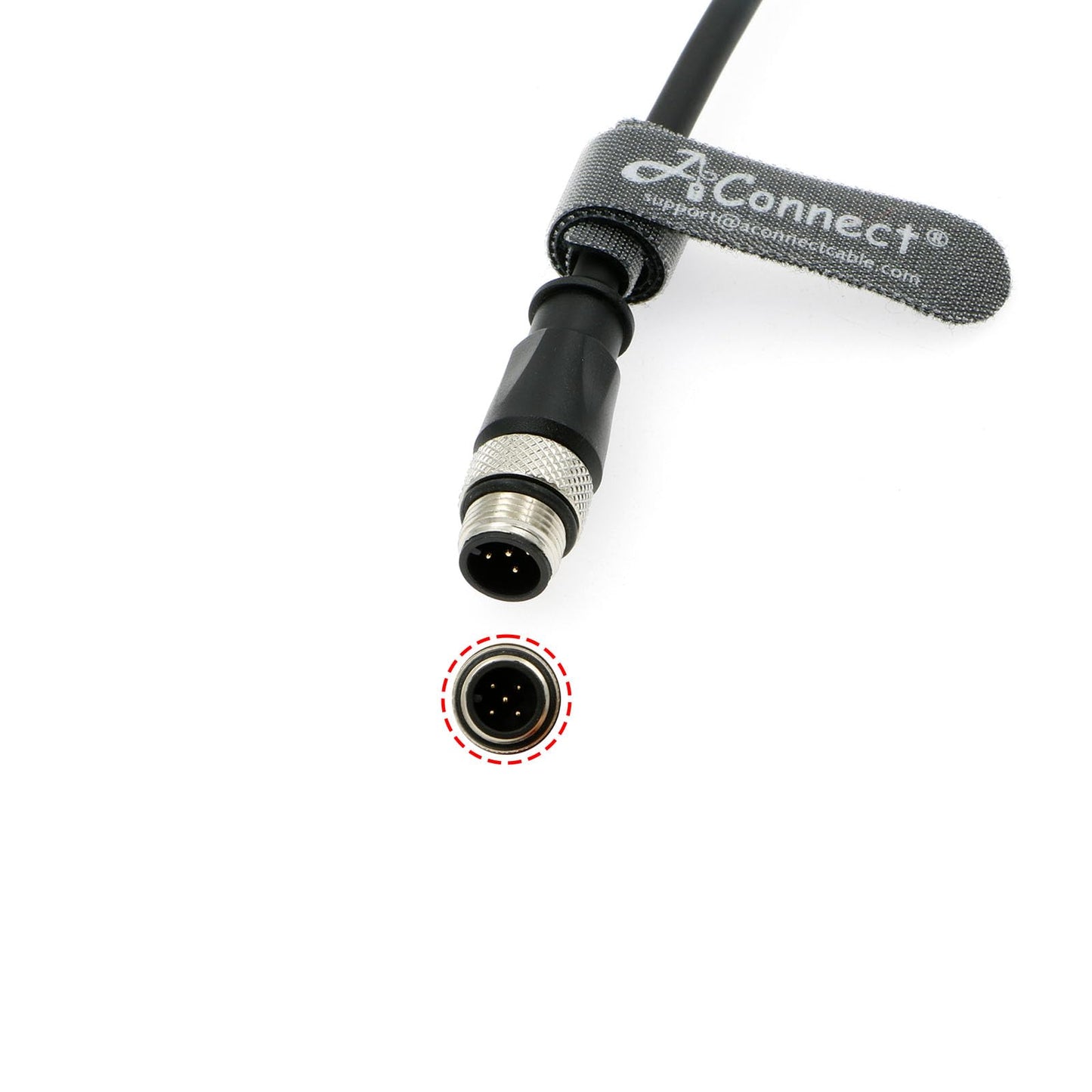 M12 5 Pin Male A-Code to 5 Pin Female A-Code Industrial Shielded Cable Aviation Sensor Connector for Device Network, Fieldbus Module 2M/6.5Ft