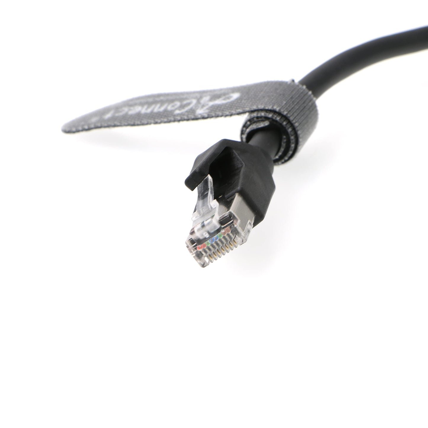 4Pin-RJ45-Ethernet-Industrial-Cat5e-Cable D-Code M12 4 Pin Male to RJ45 Male Cat5e High Flex Ethernet Shielded Cable Industrial Field-wireable Machinery Sensor Camera 3.3Ft|1M