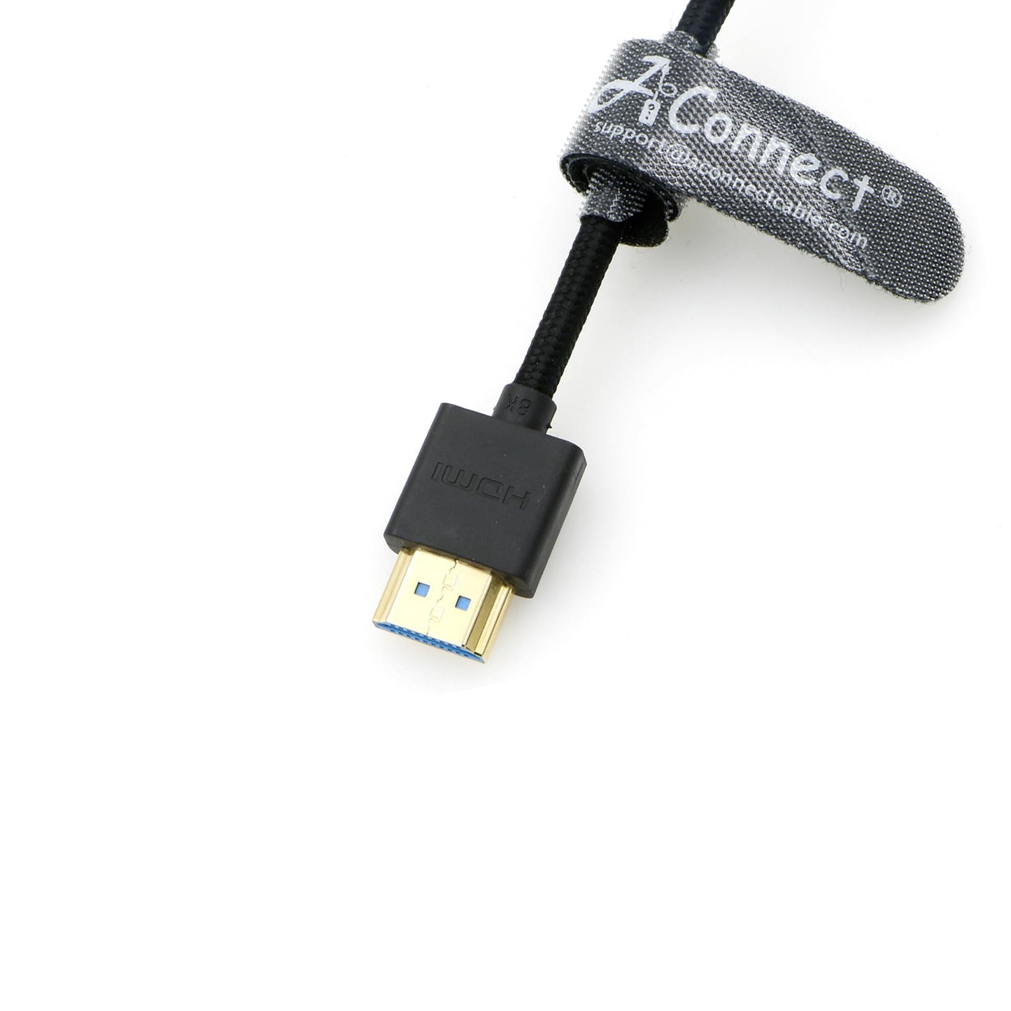 8K Coiled HDMI Cable, 8K@60Hz 4K@120Hz 48Gbps HDMI 2.1 Cable, Ultra High-Speed Braided Coiled Cable 12~18" for Atomos Ninja V|Portkeys BM5 Monitor (Left Angle to Left Angle)