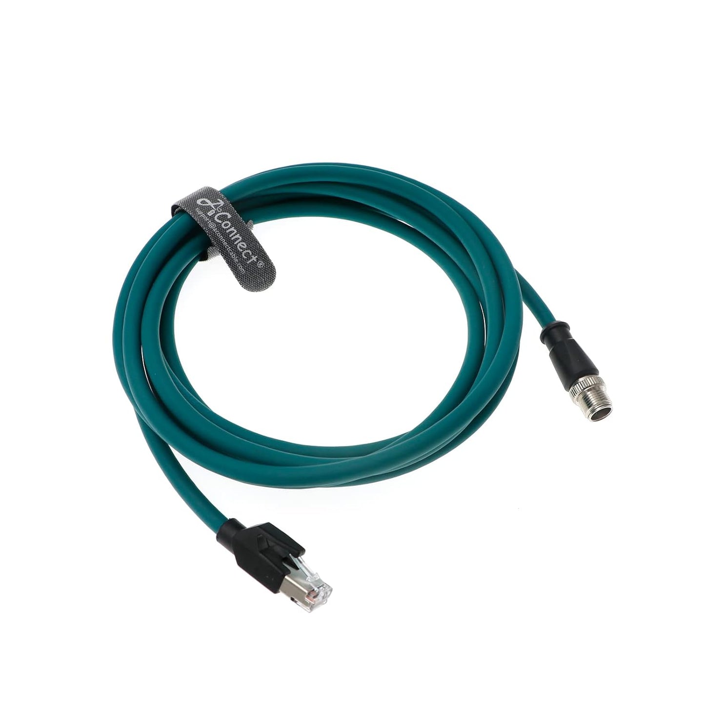 AConnect Ethernet Cable for Cognex in Sight 8200 8400 Series M12 8 Position X-Code to RJ45 Shielded Cable Assembly Waterproof 9.8Ft/3M