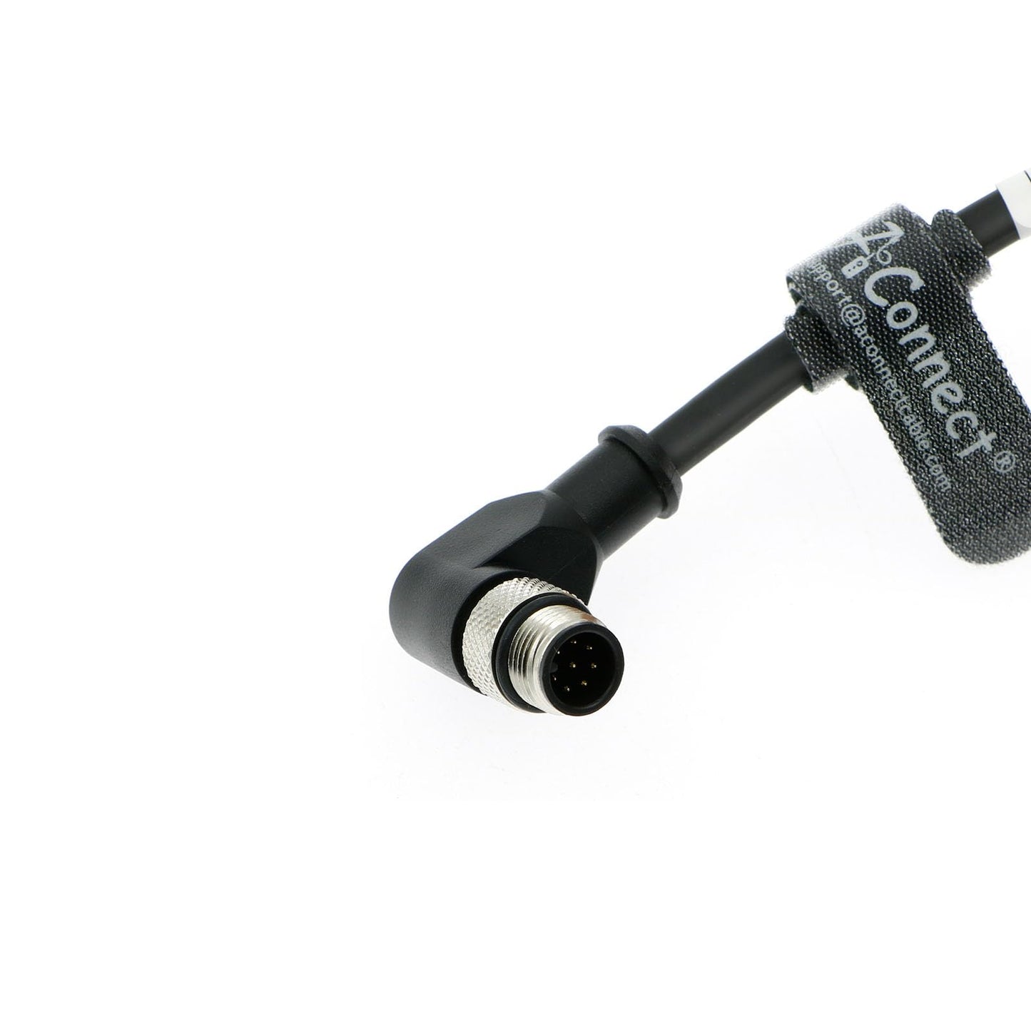 M12 A Code Right Angle 8 Pin Male to Flying Leads Connector Aviation Sensor Waterproof Electrical Shielded Cable for Industrial Cameras Automation Device Network Fieldbus Module 1M