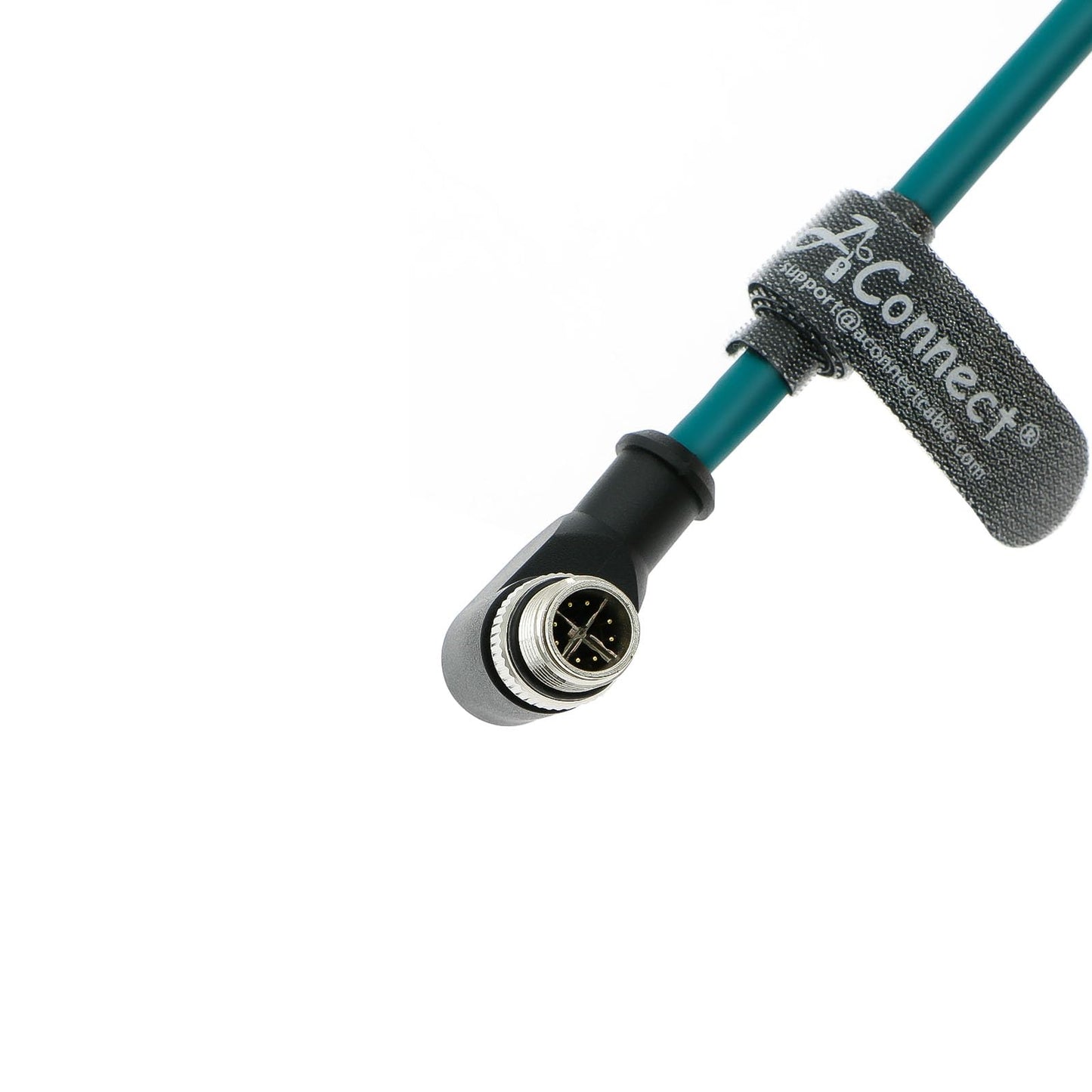 M12 8 Position X-Code Male Right Angle to RJ45 Ethernet Shielded Cable for Cognex in Sight Industrial Camera High Flexible Waterproof Cable 1M