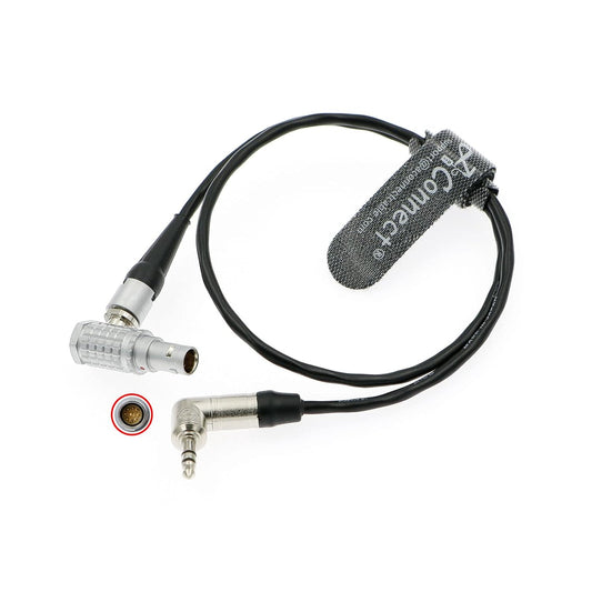 Cable-TRS-EXT-Tentacle-Timecode-Red Komodo Timecode Cable Tentacle Sync 3.5mm TRS to Right Angle EXT 9 Pin Male