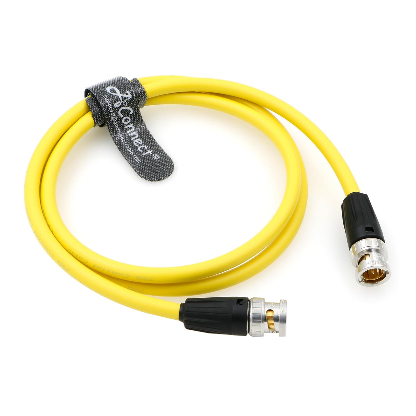 12G HD BNC SDI BNC Cable Orignial Neutrik BNC Male to Male 75 Ohm Coaxial Cable for 4K Video Camera (Black 1M)