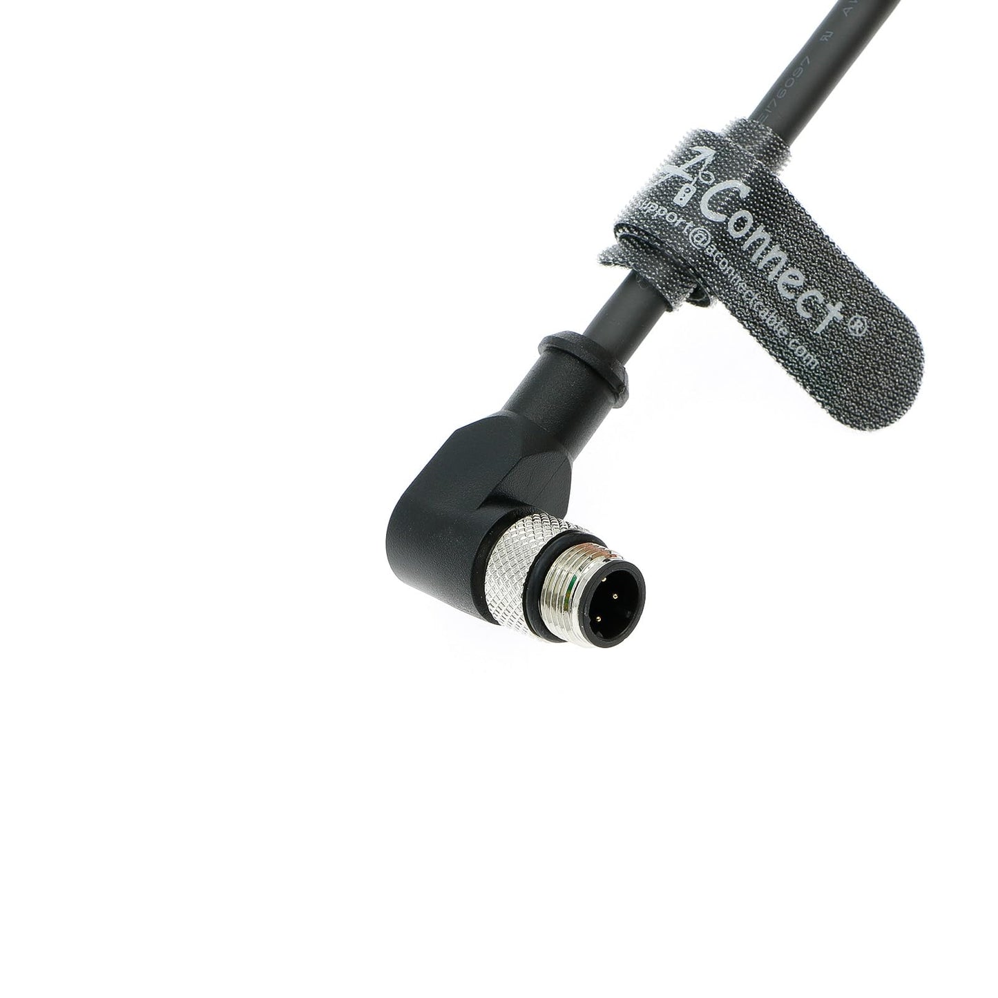 M12 Right Angle 4 Pin Male D-Code to RJ45 Ethernet Cable High Flexible Cat5e Shielded Waterproof Cable for Cognex Industrial Camera 1M