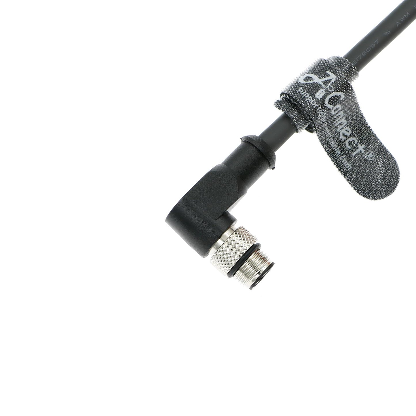 M12 Right Angle 4 Pin Male D-Code to RJ45 Ethernet Cable High Flexible Cat5e Shielded Waterproof Cable for Cognex Industrial Camera 1M