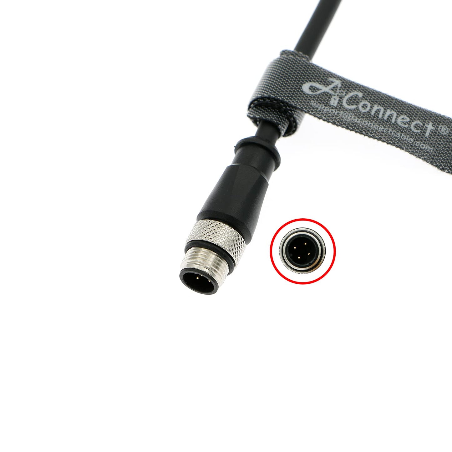 M12 4 Pin Male A-Code to 4 Pin Female A-Code Industrial Shielded Cable Aviation Sensor Connector for Device Network, Fieldbus Module 3M/9.84Ft