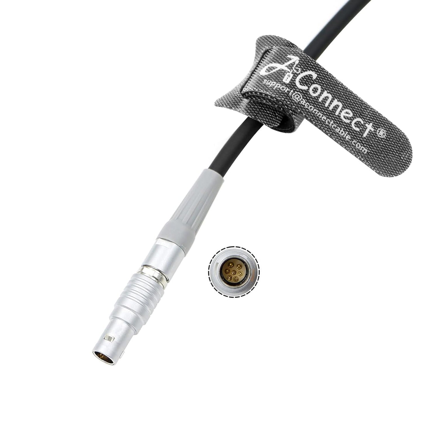 7 Pin to Rotatable 9 Pin + 2 Pin Run Stop Power Cable - Compatible with ARRI RIA - 1, cforce Mini RF Motor, cmotion cPRO Motor, cmotion camin to RED Komodo & RED V - Raptor Camera 60cm/23.6in
