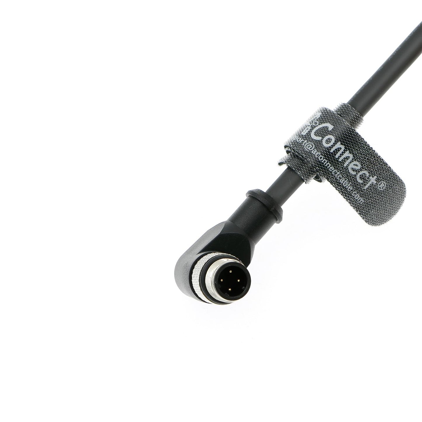 M12 Right Angle 4 Pin Male D-Code to RJ45 Ethernet Cable High Flexible Cat5e Shielded Waterproof Cable for Cognex Industrial Camera 1M