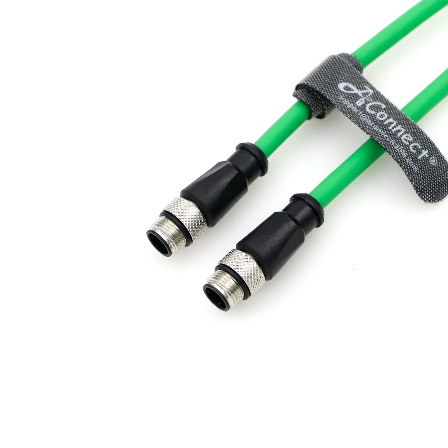 M12-D-Code Ethernet-Cable for Industrial Camera M12 4 Pin Male D-Code to 4 Pin Male D-Code Shielded Cat5e Ethernet Cord Waterproof 5M/16.4Ft